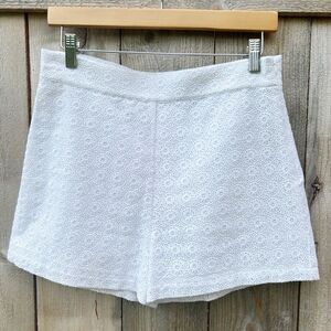 Lauren James White Eyelet Shorts